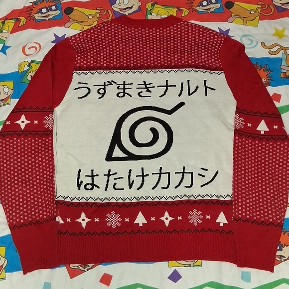 Naruto Shippuden Ugly Christmas Sweater Anime Manga - Picture 2 of 5